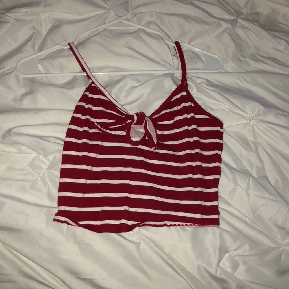 Me to We crop striped tank